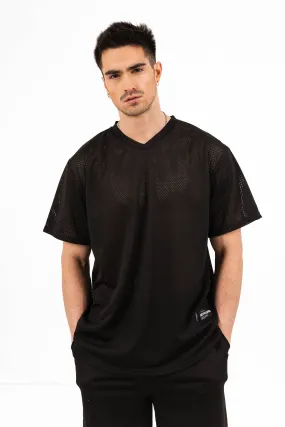 Maillot mesh logo Noir