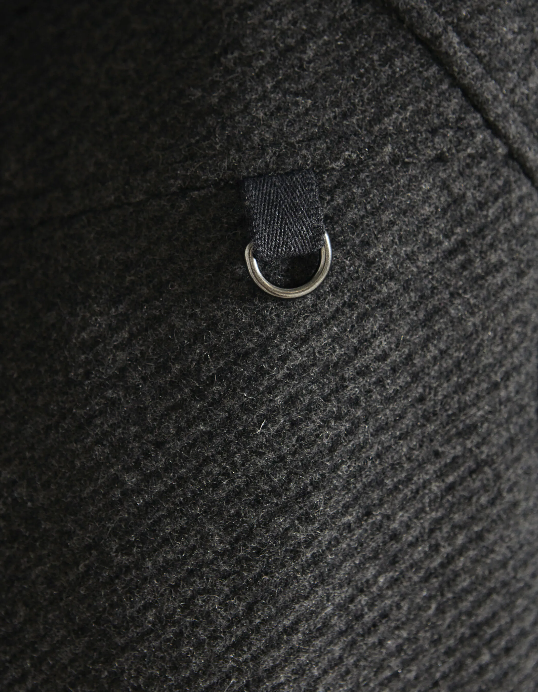 Manteau anthracite à capuche Homme
