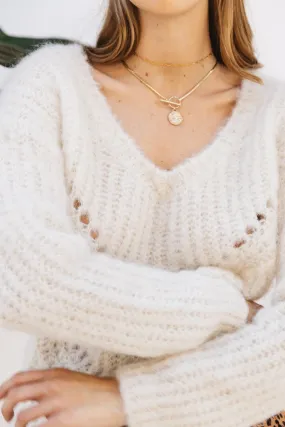 Pull Riley écru